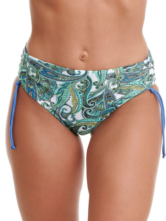Bikini-Set Blumen Türkis