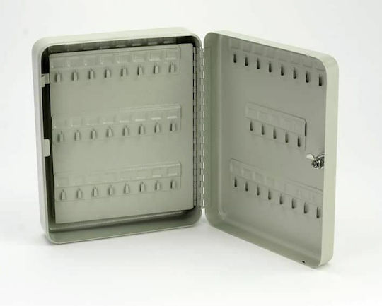 Arte Agățătoare Chei De Perete Metalică 93 Compartimente Cu Încuietoare 24x8x30cm