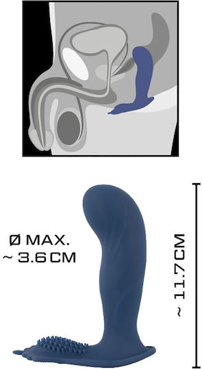 You2Toys Anal Plug with Wireless Functionality and Vibration Blue 11.7cm