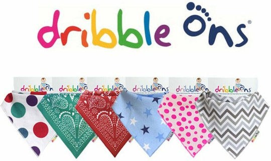 Dribble Ons Μπαντάνα Υφασμάτινη με Κουμπί Paisley Turqoise