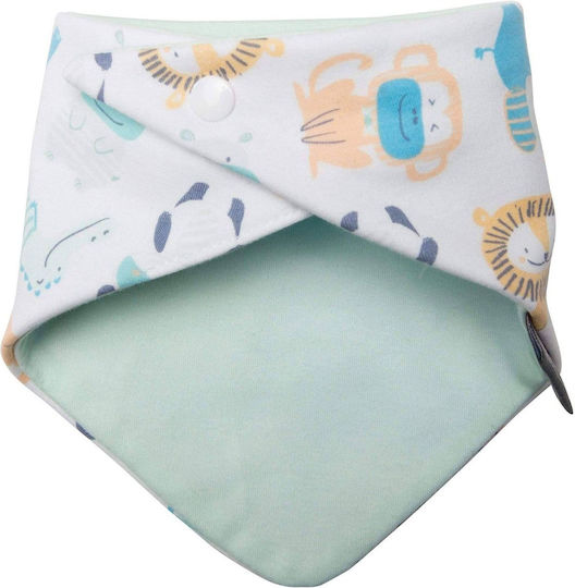 Cheeky Chompers Μπαντάνα από 100% Βαμβάκι με Κουμπί Neckerbib Cheeky Animals & Midnight Stars για 2 m+ 2τμχ