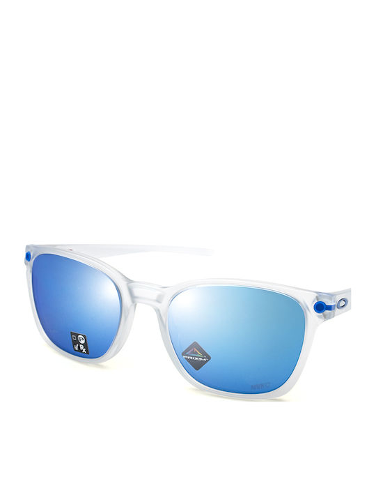 Oakley Ojector Sunglasses Transparent with Acetate Frame & Light Blue Lens