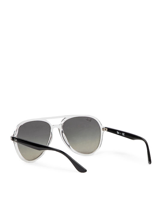 Ray Ban Унисекс Слънчеви Очилa с Прозрачна Пластмасова Рамка и Черен Преливащ Лещи RB4376 647711