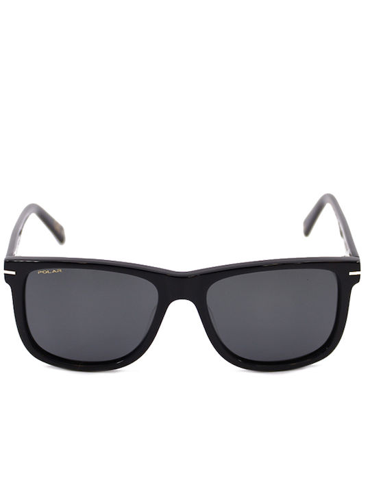 Polar Unisex Sunglasses with Horn-Rimmed Frame 77 Gradient Polarized