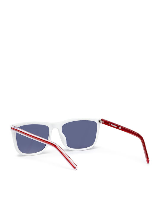 Converse Chuck Unisex Sunglasses with White Plastic Frame and Black Lens CV505S-100