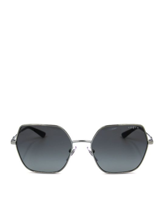 Vogue Women's Sunglasses with Silver Metal Frame and Gray Gradient Lens VO4207S 323/11