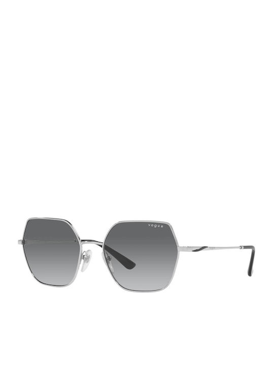 Vogue Women's Sunglasses with Silver Metal Frame and Gray Gradient Lens VO4207S 323/11