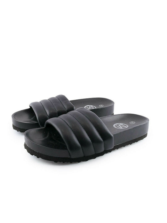 Love4shoes Women's Slides Black