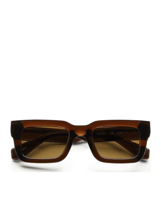 Chimi 05 Unisex Sunglasses with Brown Plastic Frame and Brown Gradient Polarized Lens