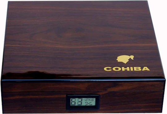 Sikarlan Holz Befeuchter für Zigarren 25 mit digitalem Hygrometer 23cmx21.5cmx6cmcm.
