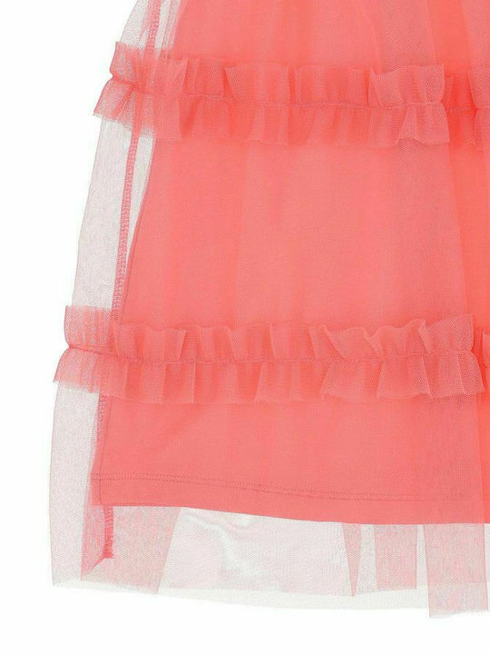 Kinderkleid Kurzärmelig Tüll Rosa