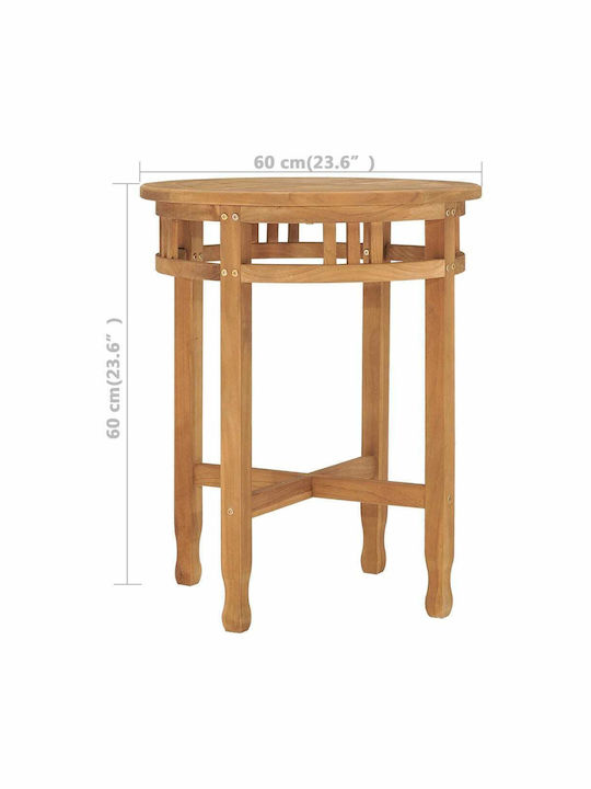 Hilfsmittel Gartentisch Für Kleine Außenbereiche Aus Teak Bistro 60x60x60cm
