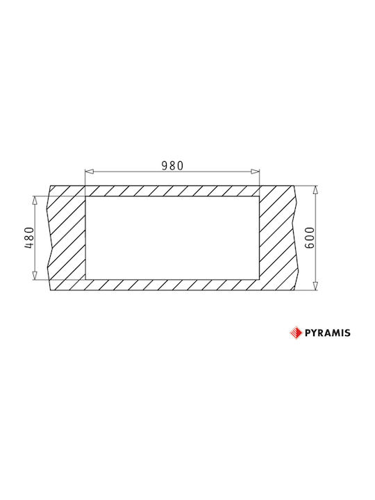 Pyramis Alazia 1 3/4b Ένθετος Νεροχύτης Αριστερός από Συνθετικό Γρανίτη Μ96xΠ50cm Dark Beige