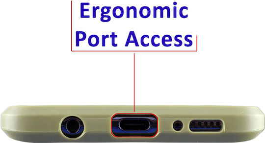 Volte-Tel Carbon Camera Protective Back Cover Σιλικόνης Χακί (Redmi Note 9)