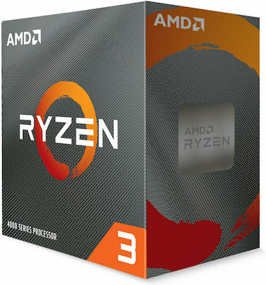 AMD Ryzen 3 4100 3.8GHz Procesor cu 4 nuclee pentru Socket AM4 cu Casetă și Cooler