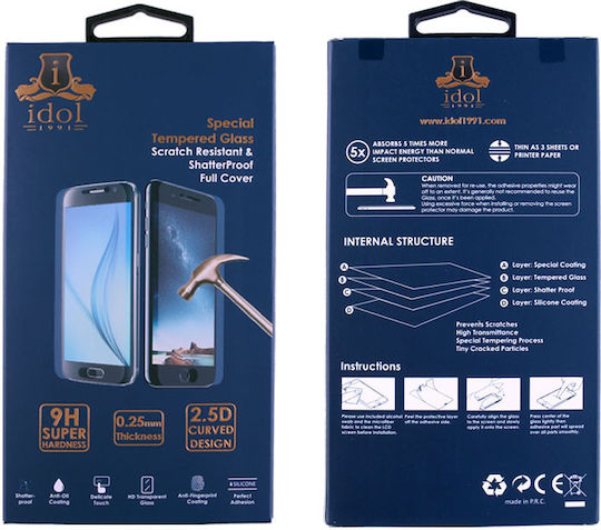 Idol 1991 Rückseitenfolie 9h 0.25mm 2.5d Full Glue Back für iPhone 8/7 Plus Transparent