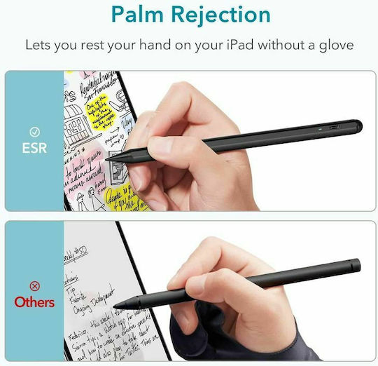 ESR Digital+ Magnetic Stylus Pen Digital with Palm Rejection for iPad in Black color