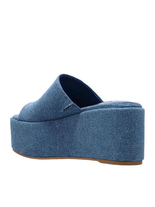 Balla 7 Women's Fabric Platform Wedge Sandals Blue