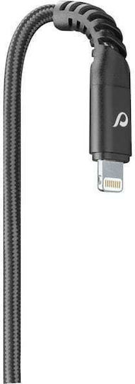 Cellular Line Împletit USB-C la Cablu Lightning Negru 2m (TETRACABC2LMFI2MK)