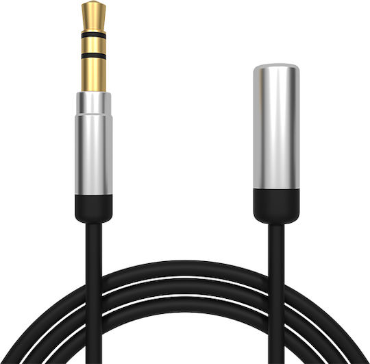 Blow 3,5mm Klinkenkabel Male - 3,5mm Buchse Schwarz 1m 91-282