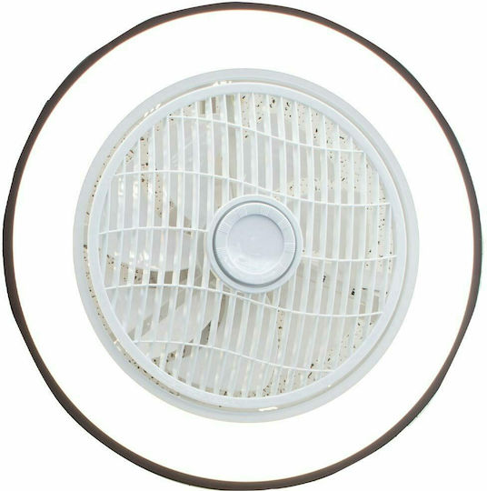 Lineme Marin Πλαφονιέρα 50cm με Φως Καφέ