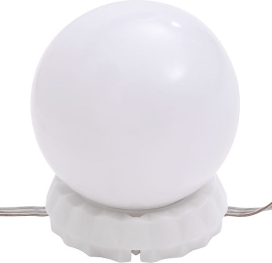 vidaXL USB Vanity Mirror LED Light Warm to Cool White 5V