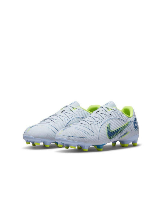 Nike Παιδικά Футболни Ботуши Academy Fg Mg Jr Vapor 14 с Тапи Сив