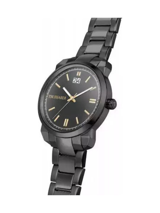 Trussardi T-City Ρολόι Μπαταρίας με Μεταλλικό Μπρασελέ