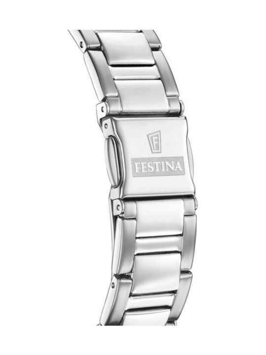 Festina Boyfriend Rainbow Women's Watch Chronograph with Silver Metal Bracelet
