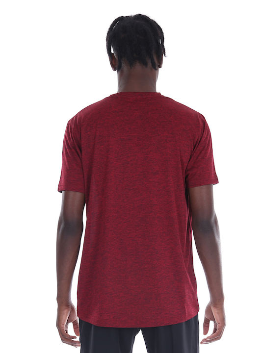 Magnetic North -BORDEAUX Men's Athletic T-shirt Short Sleeve Burgundy