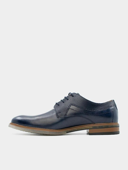 Leder Herren Freizeitschuhe Blau