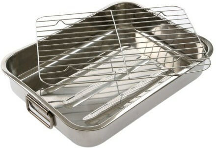 Veltihome Lasagna Pan Ταψί από Ανοξείδωτο Ατσάλι 22x30cm Veltihome Lasagna Pan Ταψί από Ανοξείδωτο Ατσάλι 22x30cm