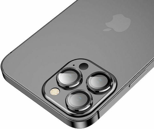 Hofi Camring Pro+ Προστασία Κάμερας Tempered Glass Μαύρο για το iPhone 13 Pro / 13 Pro Max