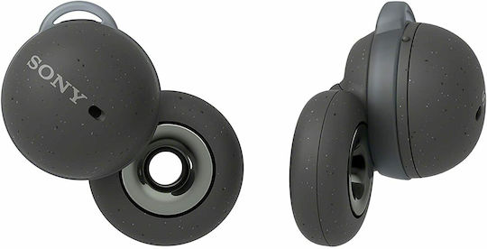 Sony LinkBuds Bluetooth Handsfree Ακουστικά με Αντοχή στον Ιδρώτα και Θήκη Φόρτισης Γκρι