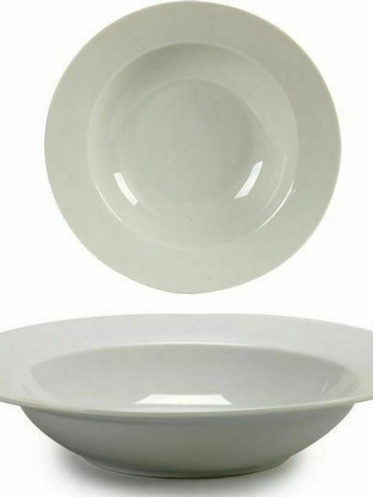 Bormioli Rocco Toledo Plate Soup made of Porcelain White with Diameter 23cm