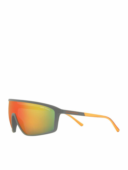 Armani Exchange Bărbătești Ochelari de soare cu Gri Cadru și Portocaliu Oglindă Lentilă AX4119S 81806Q
