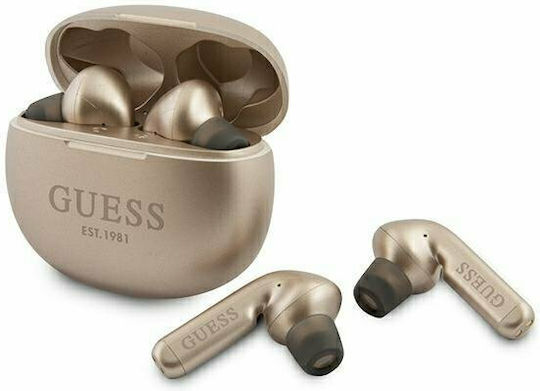 Guess GUTWS1CGO In-ear Bluetooth Handsfree Căști cu Carcasă de Încărcare Aur