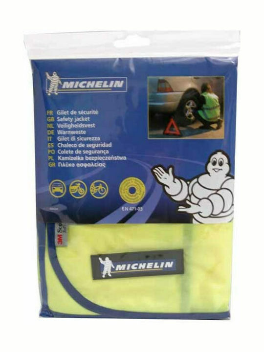 Michelin Bărbați Vestă de siguranță cu benzi reflectorizante Galben