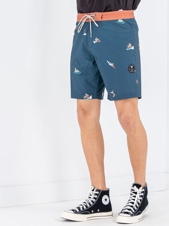 Costume de baie bărbați Bermude Albastru marin cu Modele