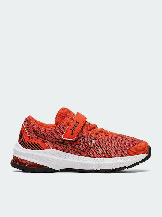 GT-1000 11 PS Kids Sports Shoes Running with Hoop & Loop Closure Red