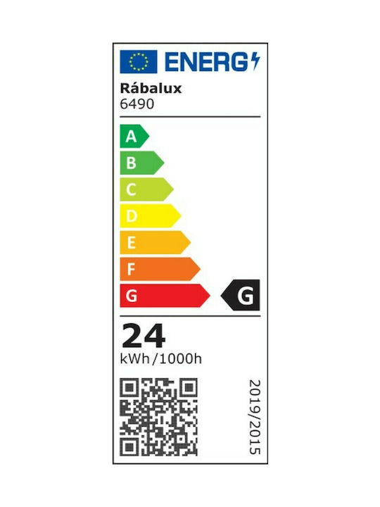 Rabalux Danuta Klassisch Kunststoff Deckenleuchte mit Integrierter LED 39.5Stück Gray