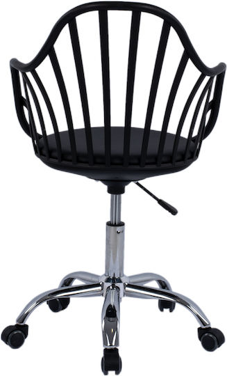 HomeMarkt Becky Office Chair with Fixed Arms Black HM8457.02