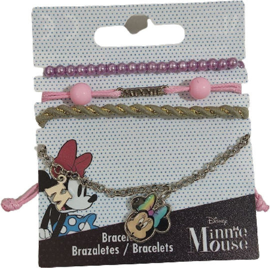 Kids Licensing Minnie Mouse Σετ Βραχιόλια Παιχνίδι Κόσμημα (Διάφορα Σχέδια) 1τμχ