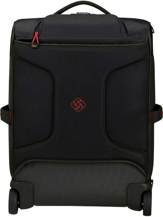 Samsonite Ecodiver Cabin Fabric Black Suitcase With 2 Wheels Height 55cm