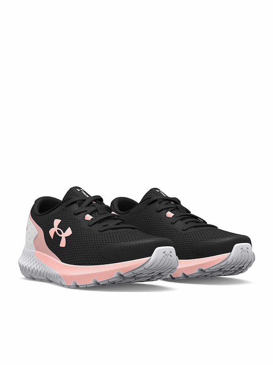 Charged Rogue Kids Sports Shoes Running with Laces Black