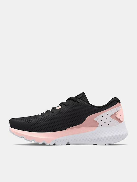Charged Rogue Kids Sports Shoes Running with Laces Black