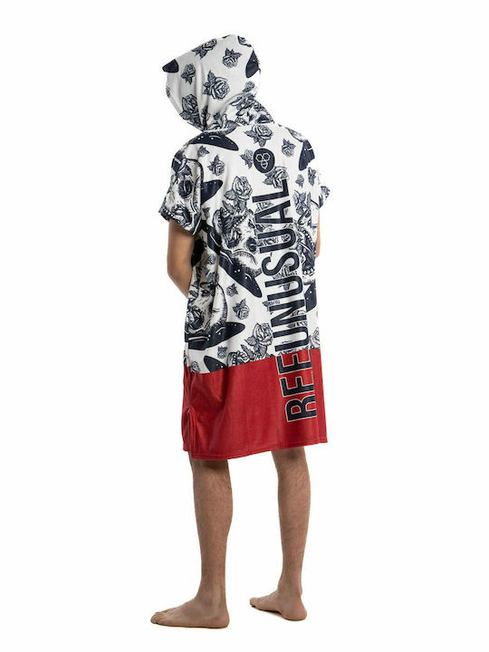 Bee. Unusual. Skull N Roses Plajă Poncho din Microfibre Multicolor