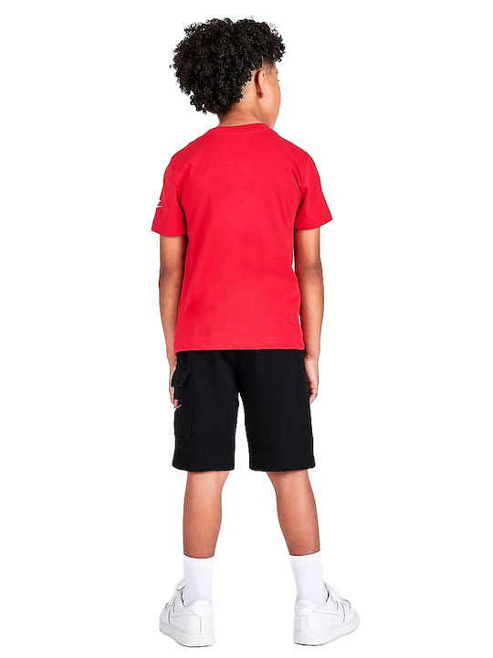 Kids' Set with Shorts Summer 2pcs Red Sportswear