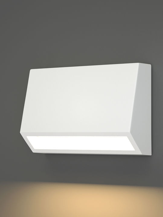 Inlight Wall-Mounted Outdoor Ceiling Light LED IP65 3W with Adjustable White Light 10x7x7εκ.