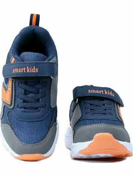Παιδικά Sneakers με Σκρατς Navy Μπλε